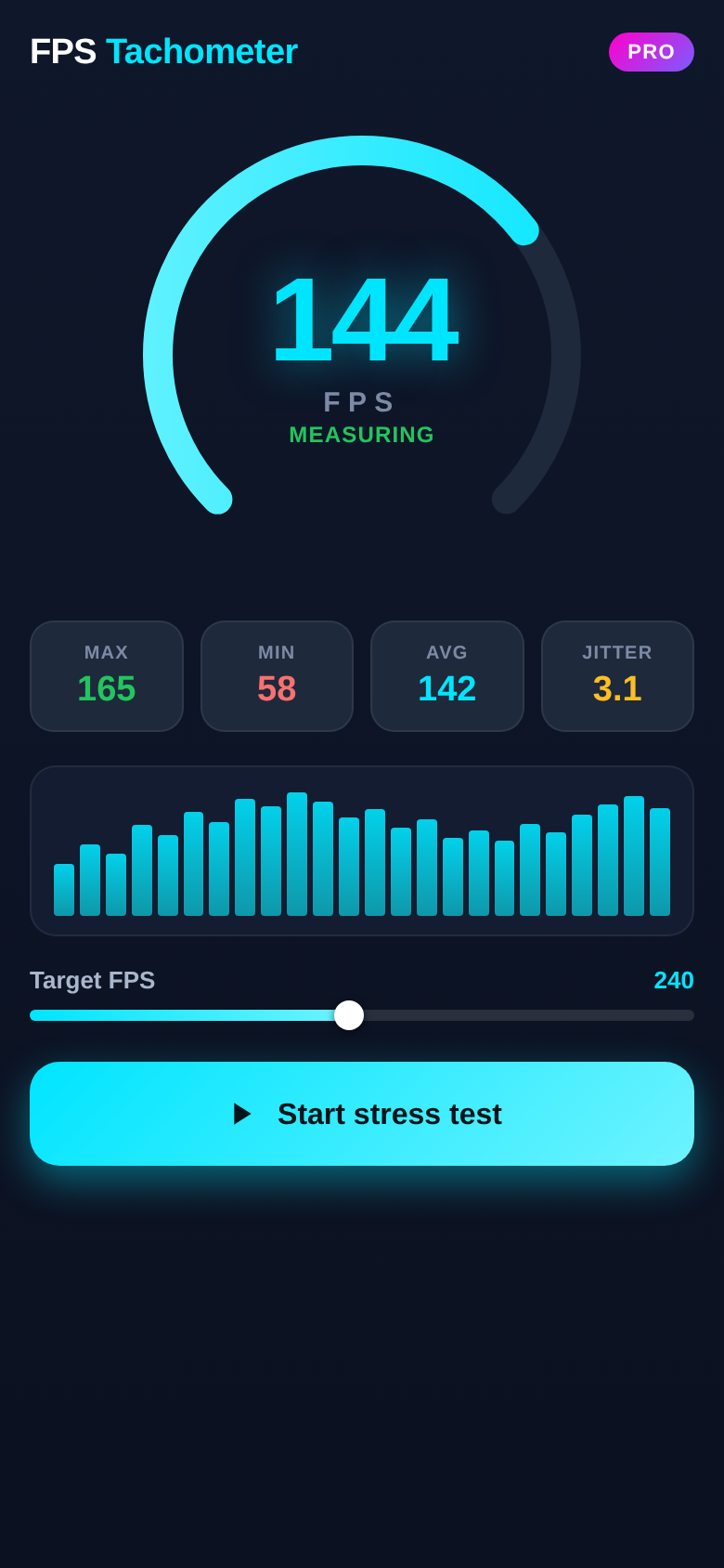 Live FPS gauge